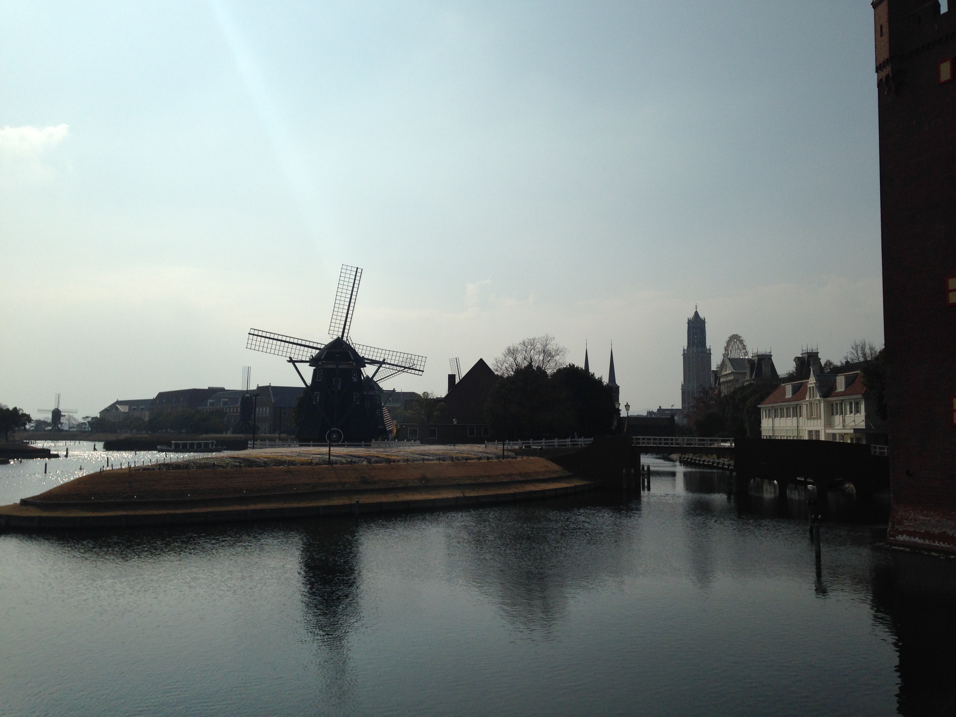豪斯登堡 運河與風車（Huis Ten Bosch canal and windmill）— 重現中世紀荷蘭街景