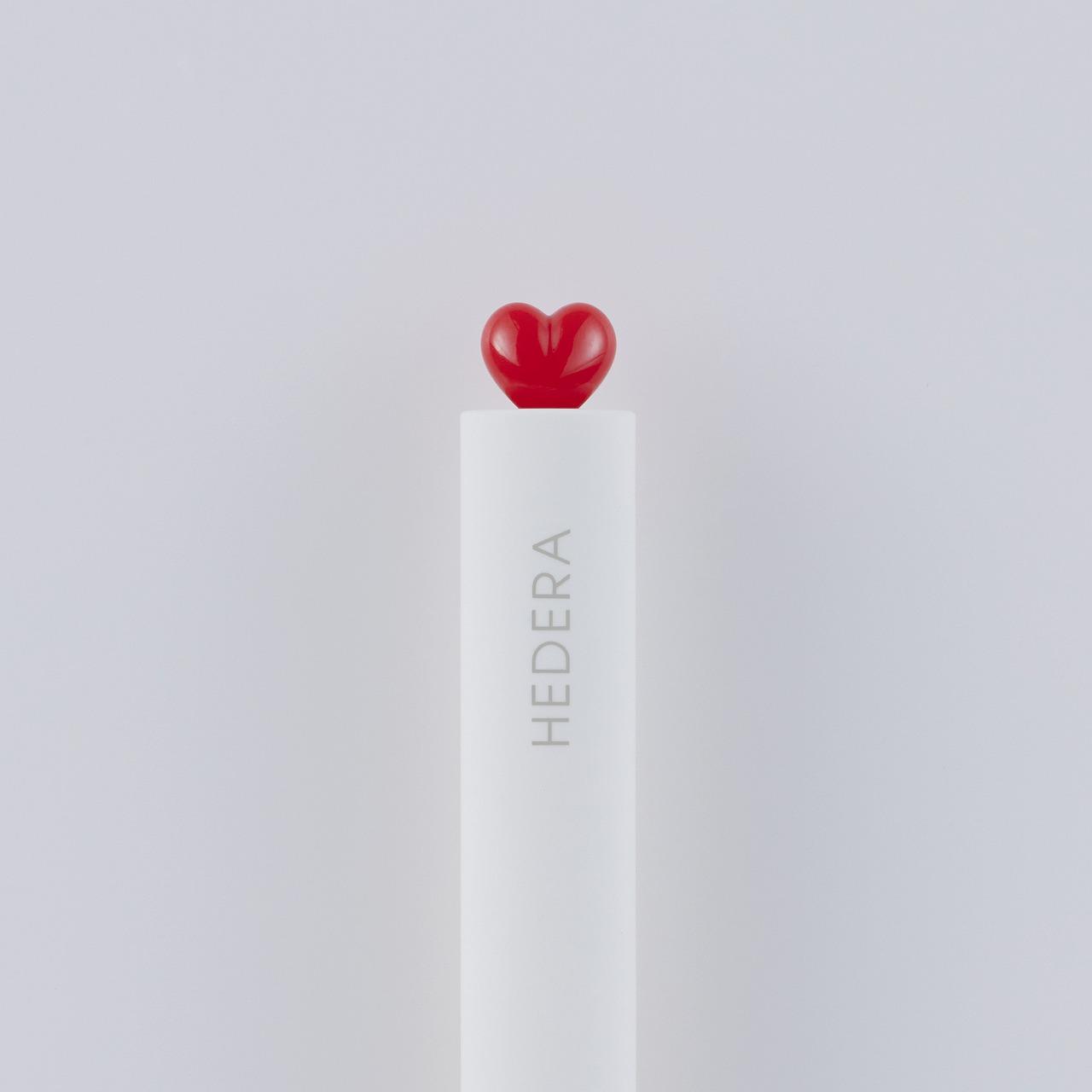 HEDERA ポップハート ゲルインクボールペン 商品全景 — TSUTAYA × KACO 聯名