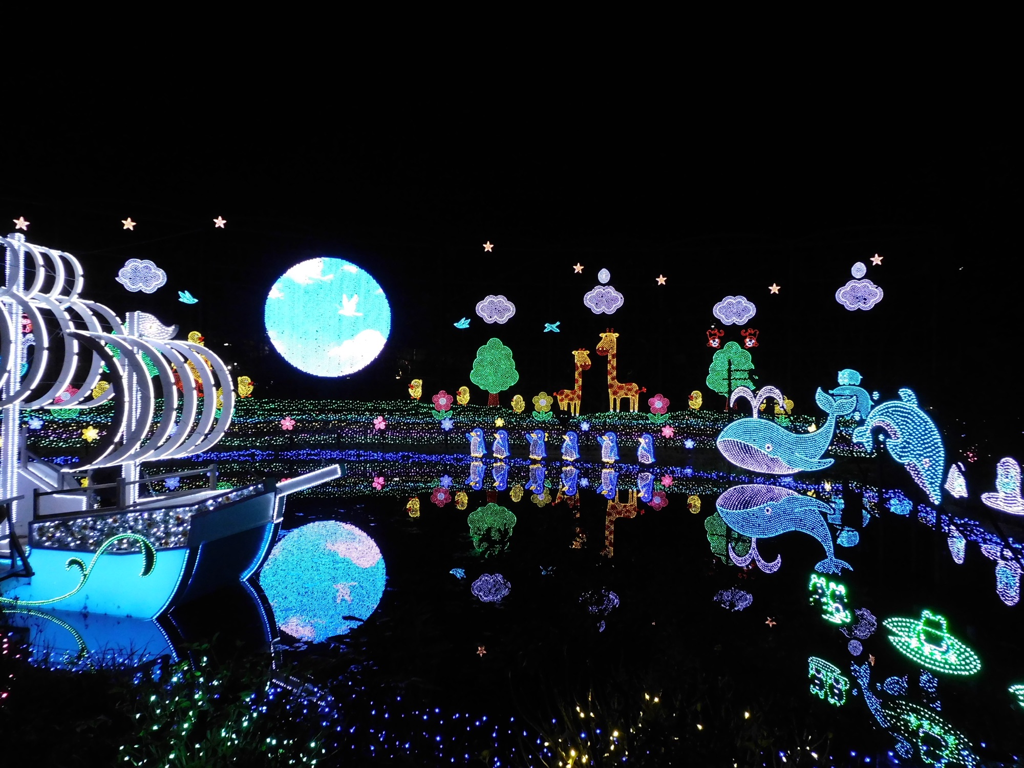 足利花卉公園『光の花の庭』Flower Fantasy — 超過 500 萬球 LED 的光之花園