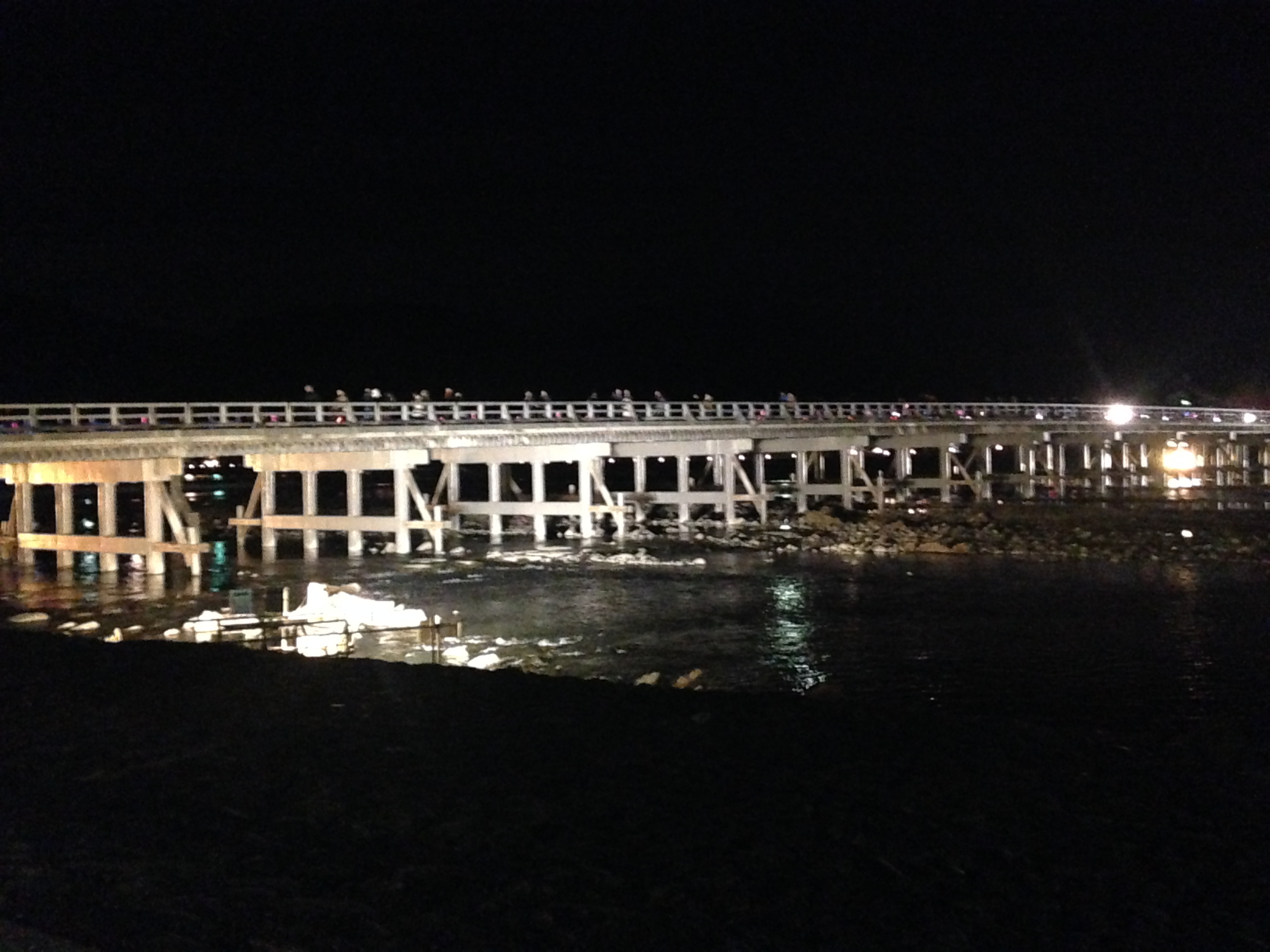 京都 嵐山 渡月橋 夜間點燈（嵐山花燈路）