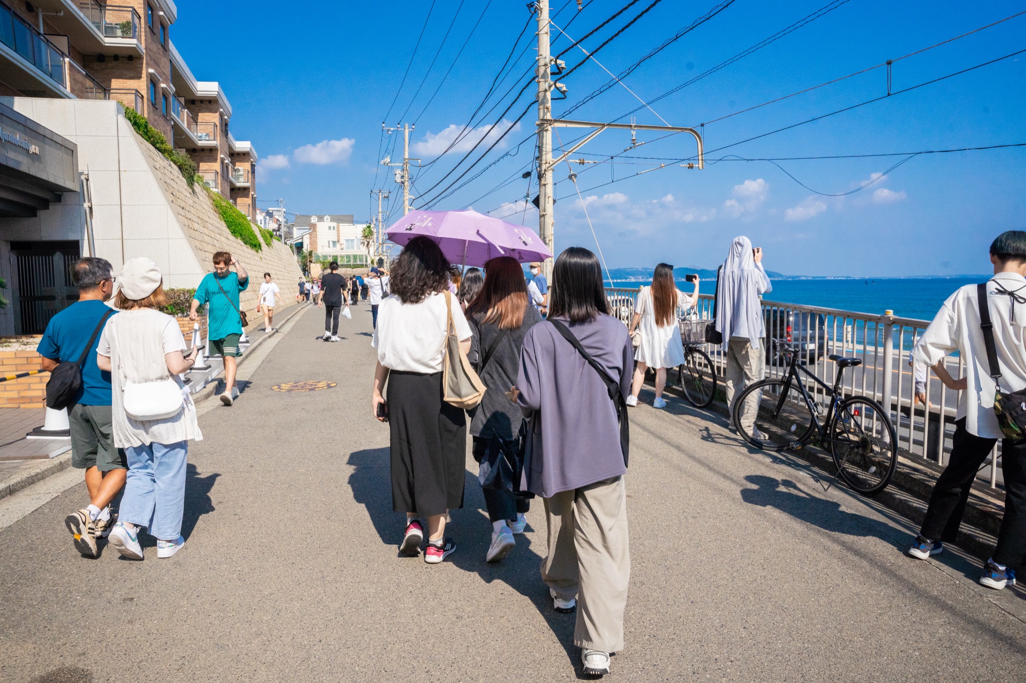 鎌倉高校前 1 號平交道 — 現在的觀光公害對應後的狀況